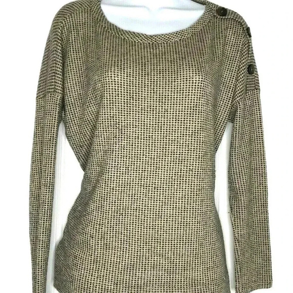 Bohme super soft tan button shoulder top XS - Picture 1 of 9